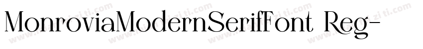 MonroviaModernSerifFont Reg字体转换